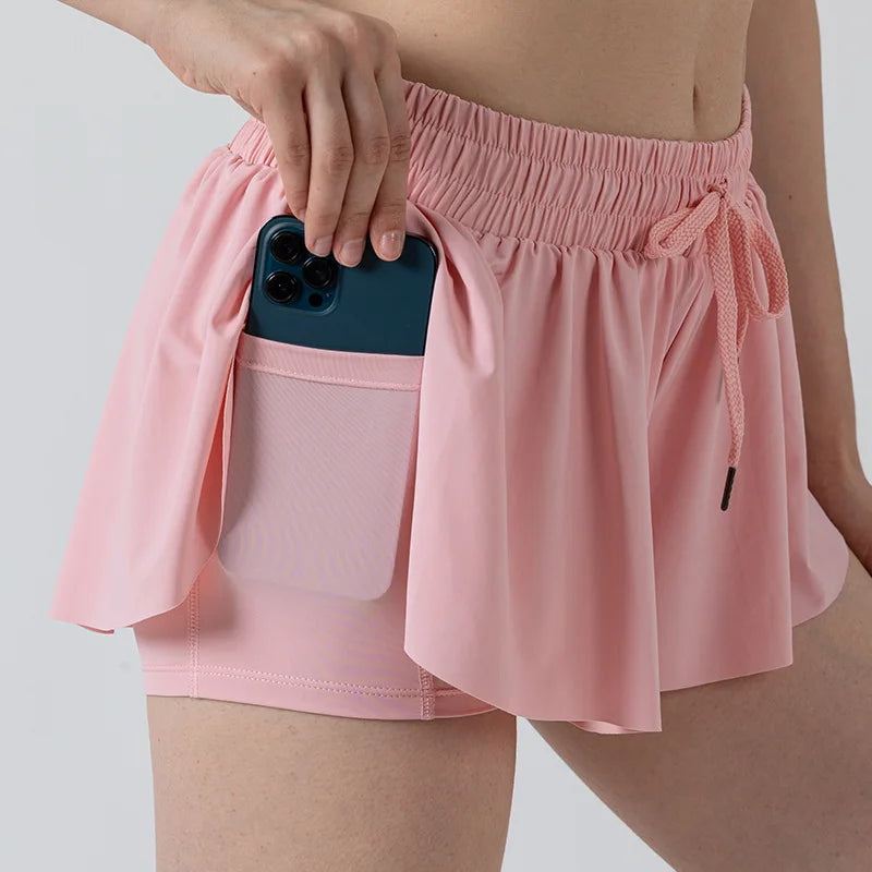 Hyroxy Athletic Butterfly Shorts 2 in 1