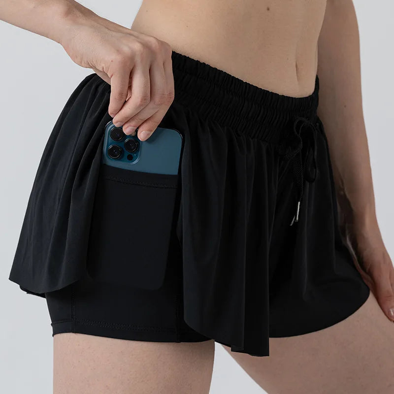 Hyroxy Athletic Butterfly Shorts 2 in 1
