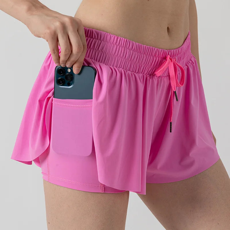 Hyroxy Athletic Butterfly Shorts 2 in 1